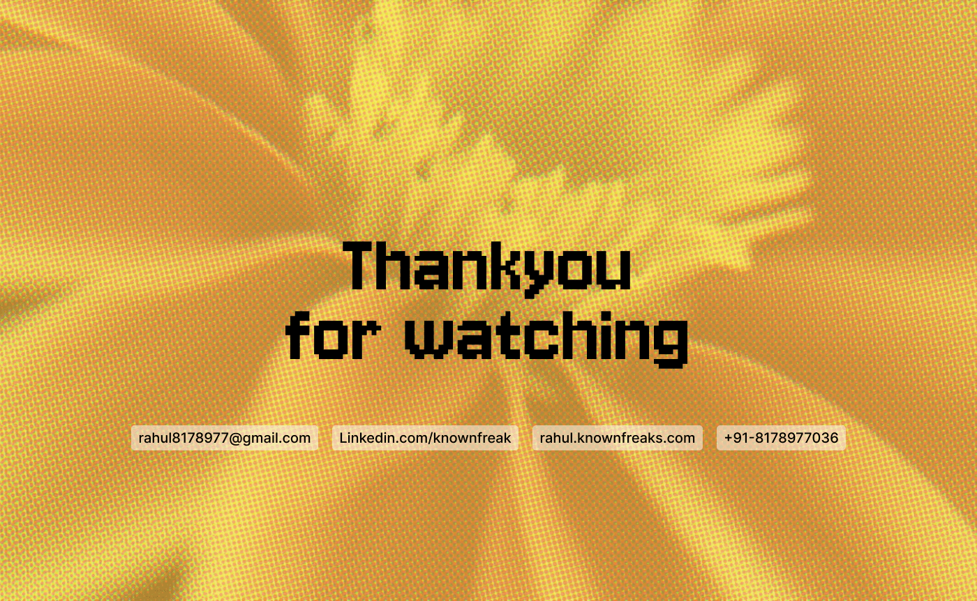 Kontrol thank you slide