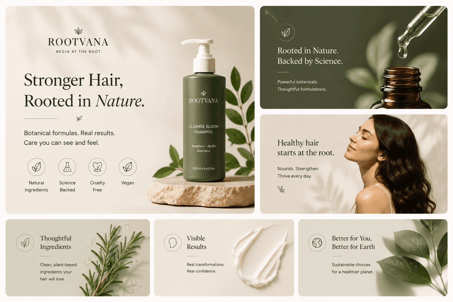 Rootvana ingredient and product education screen